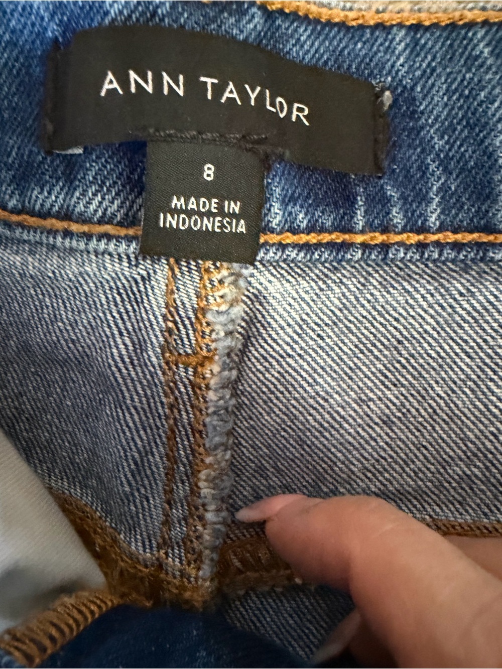 Ann Taylor The Straight High Rise Medium Blue Jeans 8 - Picture 3 of 8
